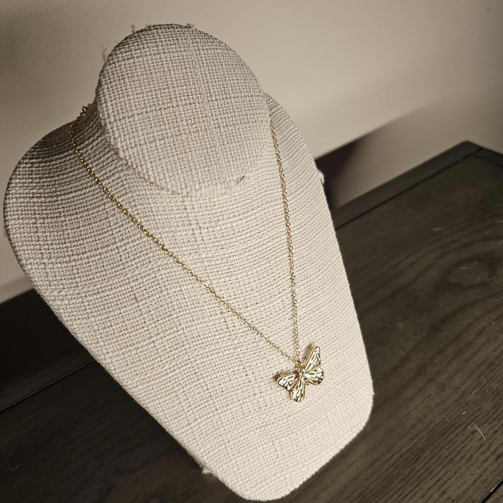 Lyric Gold Butterfly Necklace - Picture 6 of 7